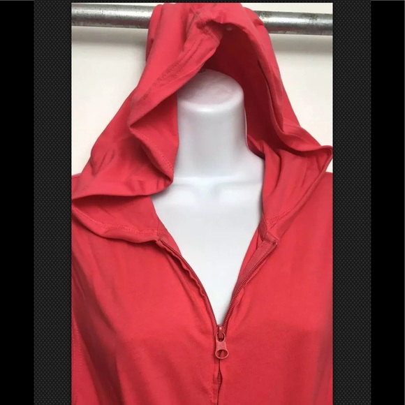 LANDS END Dress Drawstring Hooded Full Zip - Picture 4 of 7